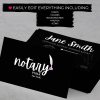 Notary Public Business Card Template