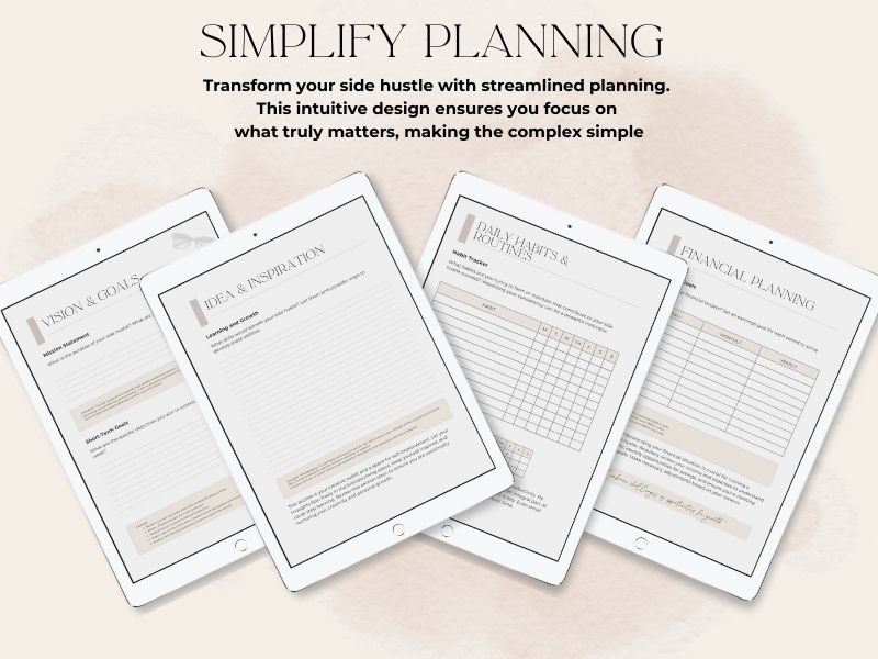 Side Hustle Planner | Digital Planner