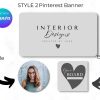 Pinterest Branding Canva Templates