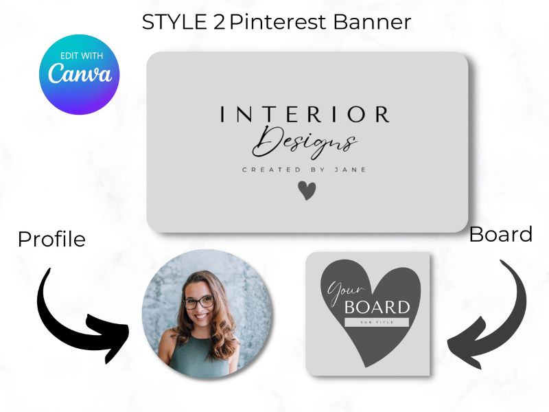 Pinterest Branding Canva Templates