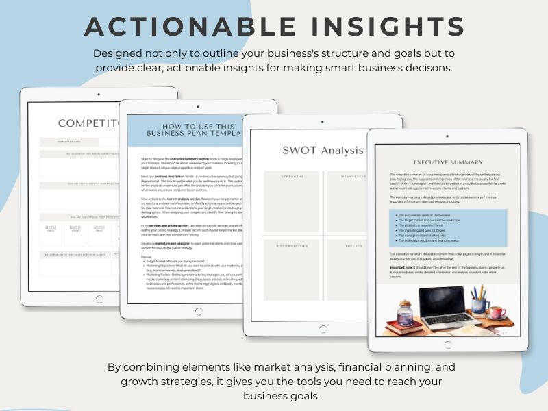 Startup-Business-Plan-actionable-insights Startup Business Plan Template Transform Your Ideas