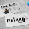 notary-business-cards Notary Business Card with Image on Front