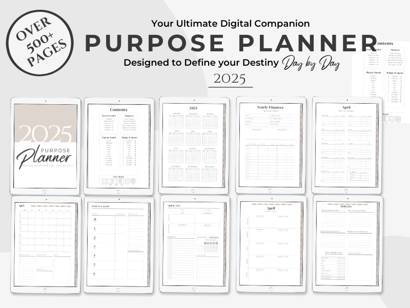 Essential Digital Planner | Purpose Planner